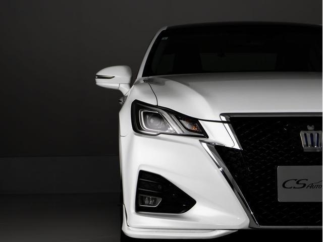 クラウンハイブリッド アスリートＳ　後期型（特注フォーブレザーシート）（オプション１８インチアルミ）（フルエアロ）（ルーフブラック）セーフティセンス　衝突軽減ブレーキ　踏み間違い防止機能　車線逸脱抑制　レーダークルーズ　オートハイビーム（27枚目）