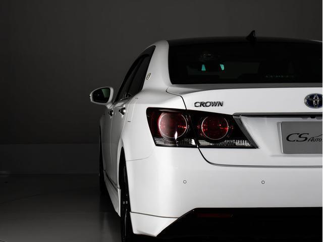 クラウンハイブリッド アスリートＳ　後期型（特注フォーブレザーシート）（オプション１８インチアルミ）（フルエアロ）（ルーフブラック）セーフティセンス　衝突軽減ブレーキ　踏み間違い防止機能　車線逸脱抑制　レーダークルーズ　オートハイビーム（28枚目）