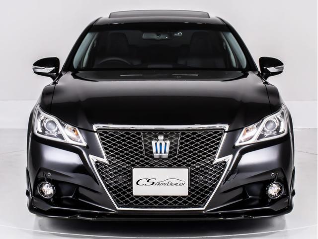 クラウンハイブリッド アスリートS (サンルーフ)(黒本革シート)(オプション18インチアルミ)(フルエアロ)(新品タイヤ)(衝突軽減ブレーキ)(踏み間違い防止機能)レーダークルーズ 記録簿8枚 Bluetooth対応 レギュラー仕様(14枚目)