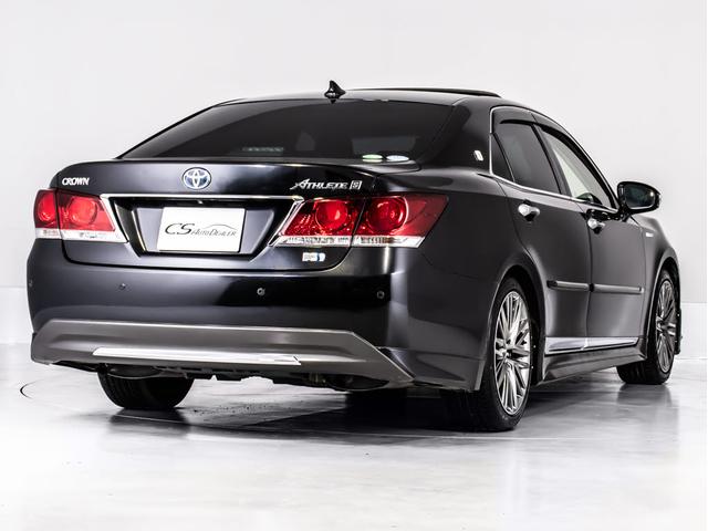 クラウンハイブリッド アスリートS (サンルーフ)(黒本革シート)(オプション18インチアルミ)(フルエアロ)(新品タイヤ)(衝突軽減ブレーキ)(踏み間違い防止機能)レーダークルーズ 記録簿8枚 Bluetooth対応 レギュラー仕様(18枚目)