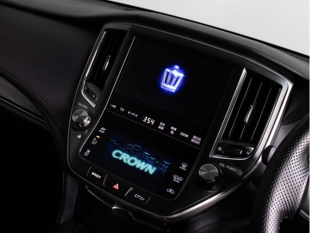 クラウンハイブリッド アスリートS (サンルーフ)(黒本革シート)(オプション18インチアルミ)(フルエアロ)(新品タイヤ)(衝突軽減ブレーキ)(踏み間違い防止機能)レーダークルーズ 記録簿8枚 Bluetooth対応 レギュラー仕様(37枚目)