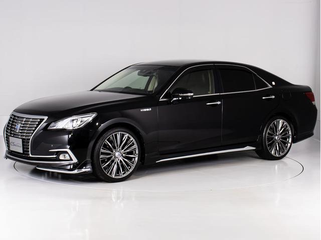 クラウンハイブリッド ロイヤルサルーン　後期型（トヨタセーフティセンス）（フルエアロ）（レイズ２０インチアルミ）（衝突軽減ブレーキ）（踏み間違い防止機能）（車線逸脱抑制ＬＤＡ）レーダークルーズ　オートマチックハイビーム　Ｂｌｕｅｔｏｏｔｈ（15枚目）