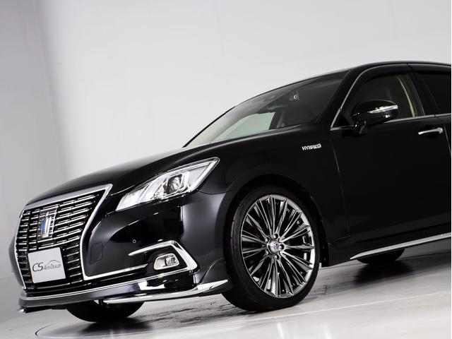 クラウンハイブリッド ロイヤルサルーン　後期型（トヨタセーフティセンス）（フルエアロ）（レイズ２０インチアルミ）（衝突軽減ブレーキ）（踏み間違い防止機能）（車線逸脱抑制ＬＤＡ）レーダークルーズ　オートマチックハイビーム　Ｂｌｕｅｔｏｏｔｈ（21枚目）