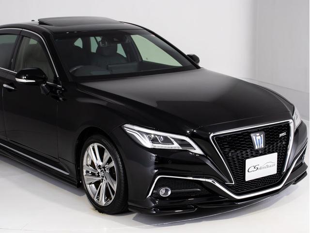 クラウンハイブリッド ＲＳアドバンス　後期型（法人ワンオーナー）（サンルーフ）（黒本革シート）（パノラミックビューモニター）（セーフティセンス）衝突軽減ブレーキ　踏み間違い防止　車線逸脱抑制ＬＴＡ　デジタルインナーミラー　オートハイビーム（6枚目）