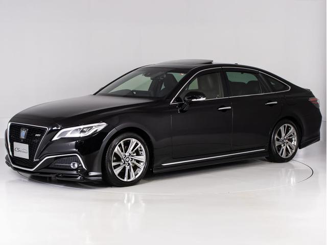 クラウンハイブリッド ＲＳアドバンス　後期型（法人ワンオーナー）（サンルーフ）（黒本革シート）（パノラミックビューモニター）（セーフティセンス）衝突軽減ブレーキ　踏み間違い防止　車線逸脱抑制ＬＴＡ　デジタルインナーミラー　オートハイビーム（18枚目）