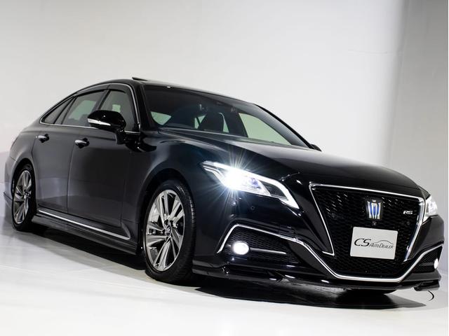 クラウンハイブリッド ＲＳアドバンス　後期型（法人ワンオーナー）（サンルーフ）（黒本革シート）（パノラミックビューモニター）（セーフティセンス）衝突軽減ブレーキ　踏み間違い防止　車線逸脱抑制ＬＴＡ　デジタルインナーミラー　オートハイビーム（22枚目）