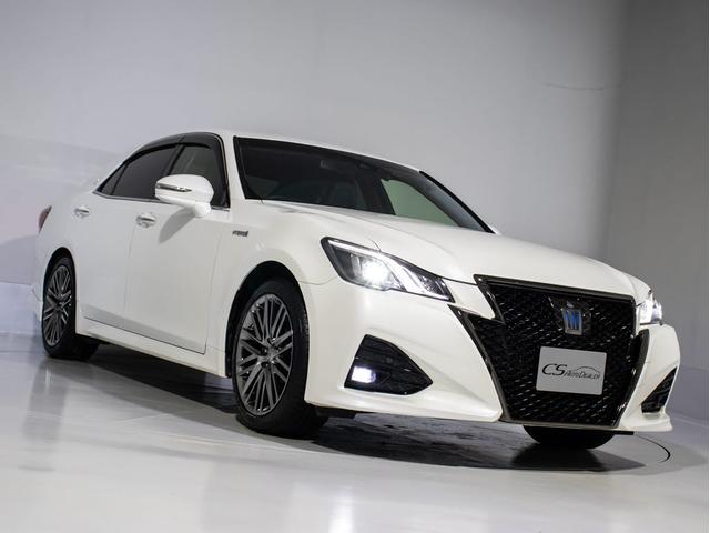 クラウンハイブリッド アスリートＳ　Ｊ－フロンティアリミテッド　後期型（特別仕様車）（黒本革シート）（オプション１８インチアルミ）（新品タイヤ）（セーフティセンス）（記録簿７枚）衝突軽減ブレーキ　踏み間違い防止機能　オートマチックハイビーム　車線逸脱抑制ＬＤＡ（20枚目）