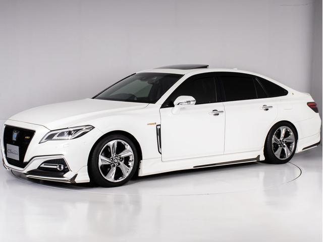 クラウンハイブリッド ＲＳアドバンス　（サンルーフ）（モデリスタフルエアロ＆マフラー）（黒本革シート）（パノラミックビューモニター）（セーフティパッケージプラス）衝突軽減ブレーキ　踏み間違い防止機能　車線逸脱抑制ＬＴＡ　シーケンシャル（17枚目）