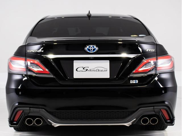 クラウンハイブリッド ＲＳアドバンス　（禁煙車）（黒本革シート）（パノラミックビューモニター）（マーベリック１９インチアルミ）（ＴＲＤエアロ）（セーフティパッケージプラス）衝突軽減ブレーキ　踏み間違い防止機能　車線逸脱抑制ＬＴＡ（18枚目）
