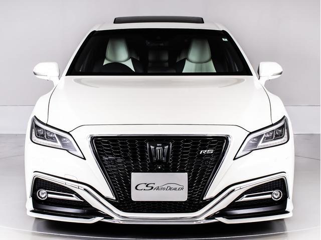 クラウンハイブリッド ＲＳアドバンス　（サンルーフ）（白本革シート）（パノラミックビューモニター）（フルエアロ）デジタルインナーミラー　シーケンシャルウィンカー　セーフティＰＫＧ＋　パーキングアシスト　衝突軽減　踏み間違い防止機能（9枚目）