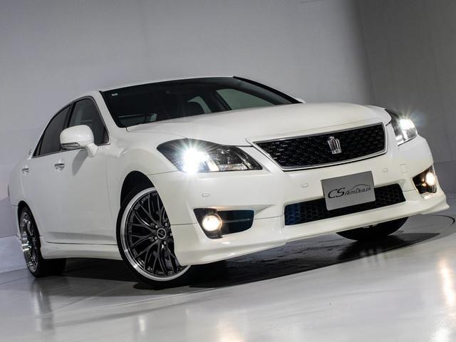 クラウン ２．５アスリート　アニバーサリーエディション　後期型（禁煙車）（特別仕様車）（専用黒本革シート）（新品２０インチアルミ）（新品タイヤ）（フルエアロ）（クリアランスソナー）専用インテリア＆エクステリア　Ｂｌｕｅｔｏｏｔｈ対応　レギュラーガソリン仕様（15枚目）