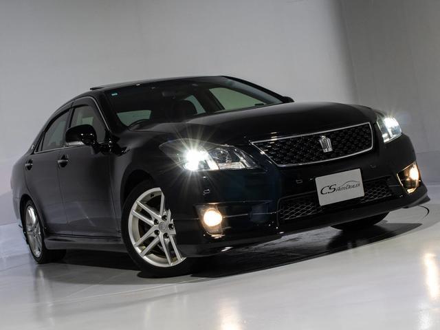 クラウン ２．５アスリート　プレミアムエディション　後期型（禁煙車）（サンルーフ）（専用本革シート）（フルエアロ）（クリアランスソナー）専用インテリア＆エクステリア　ブラックインナーヘッドライト　Ｂｌｕｅｔｏｏｔｈ対応　レギュラーガソリン仕様（18枚目）