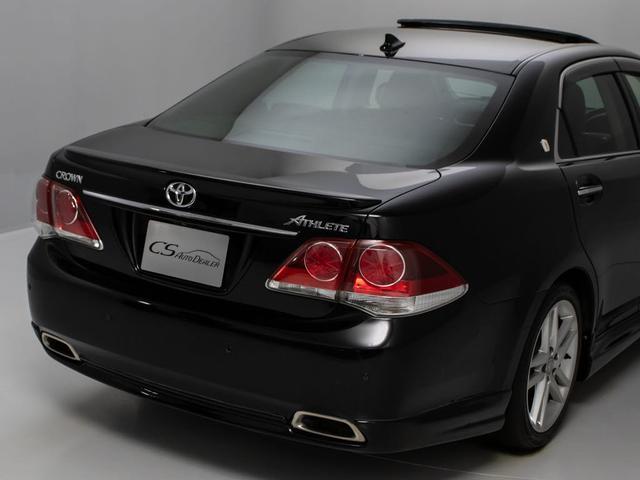 クラウン ２．５アスリート　プレミアムエディション　後期型（禁煙車）（サンルーフ）（専用本革シート）（フルエアロ）（クリアランスソナー）専用インテリア＆エクステリア　ブラックインナーヘッドライト　Ｂｌｕｅｔｏｏｔｈ対応　レギュラーガソリン仕様（26枚目）