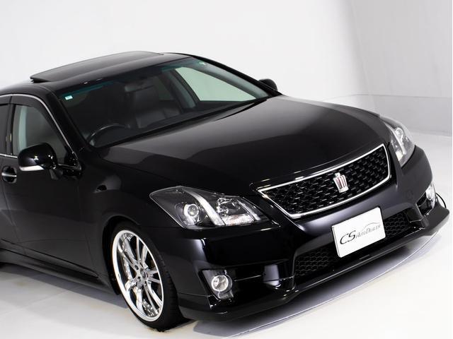 クラウン 2.5アスリート アニバーサリーエディション 後期型(サンルーフ)(黒本革シート)(ブリッツ車高調)(19インチアルミ)(フロントエアロ)(特別仕様車)専用インテリア&エクステリア Bluetooth対応 レギュラーガソリン仕様 HDDマルチナビ(6枚目)