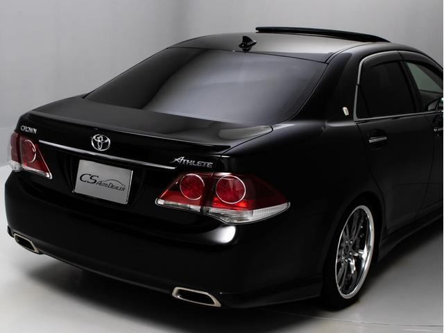 クラウン 2.5アスリート アニバーサリーエディション 後期型(サンルーフ)(黒本革シート)(ブリッツ車高調)(19インチアルミ)(フロントエアロ)(特別仕様車)専用インテリア&エクステリア Bluetooth対応 レギュラーガソリン仕様 HDDマルチナビ(23枚目)