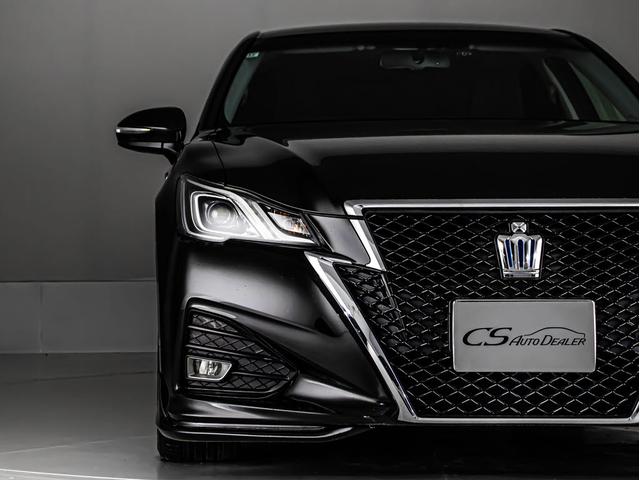 クラウンハイブリッド アスリートＳ　後期型（禁煙車）（フルエアロ）（オプション１８インチアルミ）（新品タイヤ）（黒革調シートカバー）ＳＤマルチナビ　Ｂｌｕｅｔｏｏｔｈ対応　レギューガソリン仕様　カラーバックカメラ　ＬＥＤヘッドライト（22枚目）