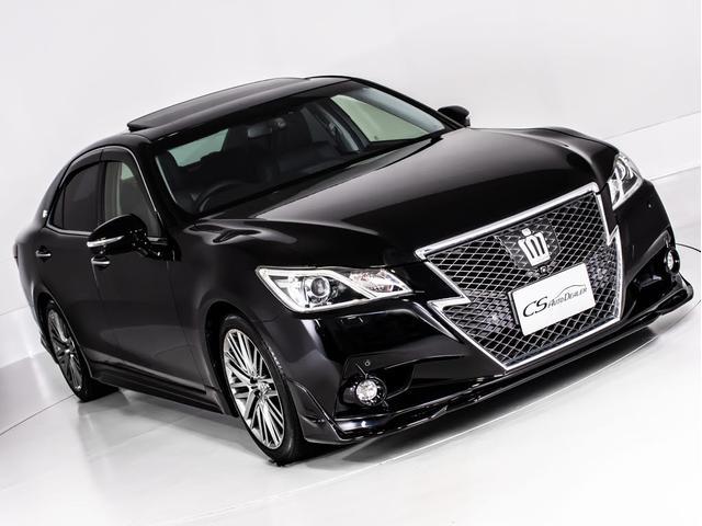 クラウン アスリートＧ　（サンルーフ）（パノラミックビューモニター）（黒本革シート）（スパッタリング１８インチアルミ）（フルエアロ）Ｂｌｕｅｔｏｏｔｈ　アダプティブハイビーム　シートメモリー　衝突軽減　踏み間違い防止機能（7枚目）
