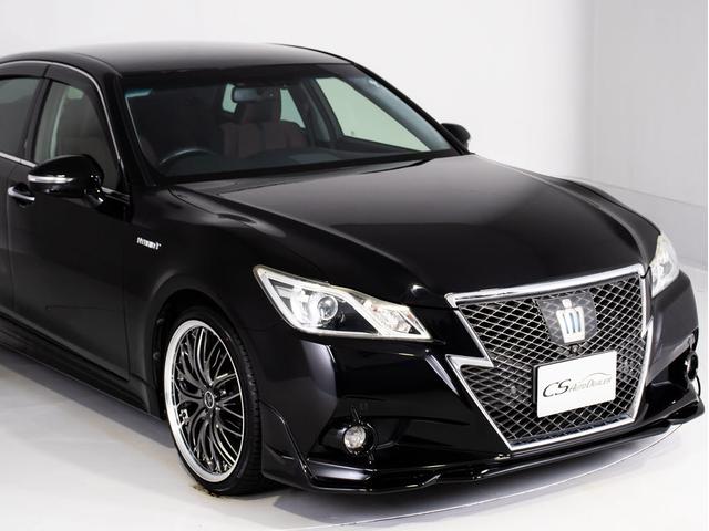 クラウンハイブリッド アスリートＳ　（黒本革シート）（パノラミックビューモニター）（フルエアロ）（新品２０インチアルミ）（新品タイヤ）（衝突軽減ブレーキ）（踏み間違い防止機能）レーダークルーズ　Ｂｌｕｅｔｏｏｔｈ　レギュラーガソリン仕様（6枚目）