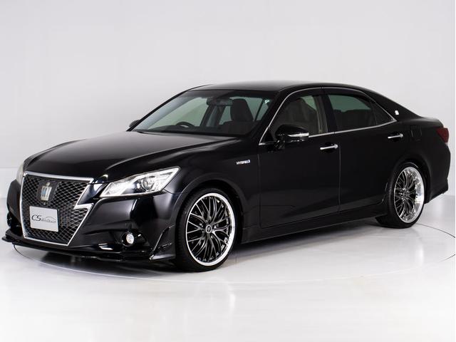 クラウンハイブリッド アスリートＳ　（黒本革シート）（パノラミックビューモニター）（フルエアロ）（新品２０インチアルミ）（新品タイヤ）（衝突軽減ブレーキ）（踏み間違い防止機能）レーダークルーズ　Ｂｌｕｅｔｏｏｔｈ　レギュラーガソリン仕様（15枚目）