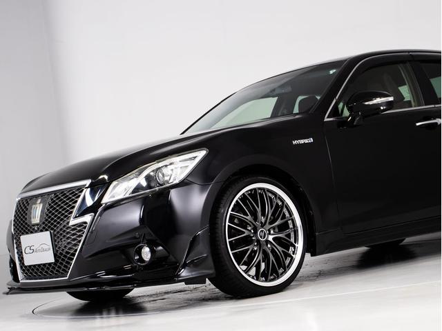 クラウンハイブリッド アスリートＳ　（黒本革シート）（パノラミックビューモニター）（フルエアロ）（新品２０インチアルミ）（新品タイヤ）（衝突軽減ブレーキ）（踏み間違い防止機能）レーダークルーズ　Ｂｌｕｅｔｏｏｔｈ　レギュラーガソリン仕様（21枚目）