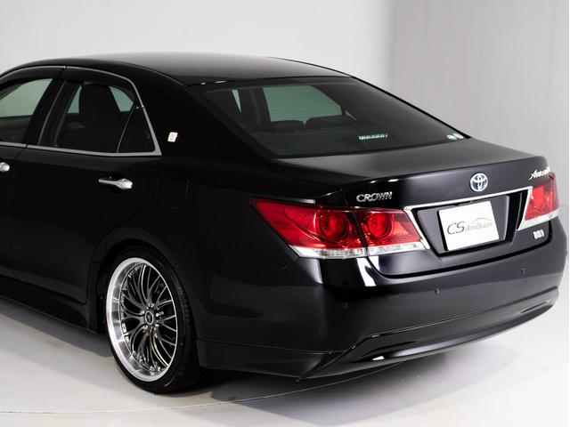 クラウンハイブリッド アスリートＳ　（黒本革シート）（パノラミックビューモニター）（フルエアロ）（新品２０インチアルミ）（新品タイヤ）（衝突軽減ブレーキ）（踏み間違い防止機能）レーダークルーズ　Ｂｌｕｅｔｏｏｔｈ　レギュラーガソリン仕様（23枚目）