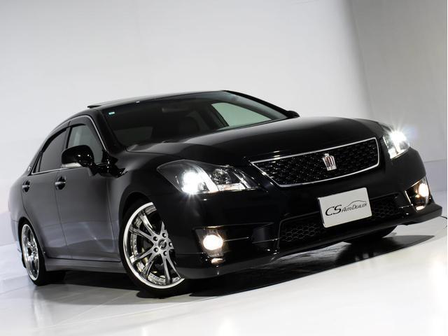 クラウン 2.5アスリート アニバーサリーエディション 後期型(サンルーフ)(黒本革シート)(ブリッツ車高調)(19インチアルミ)(フロントエアロ)(特別仕様車)専用インテリア&エクステリア Bluetooth対応 レギュラーガソリン仕様 HDDマルチナビ(16枚目)