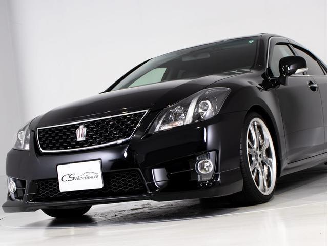 クラウン 2.5アスリート アニバーサリーエディション 後期型(サンルーフ)(黒本革シート)(ブリッツ車高調)(19インチアルミ)(フロントエアロ)(特別仕様車)専用インテリア&エクステリア Bluetooth対応 レギュラーガソリン仕様 HDDマルチナビ(18枚目)