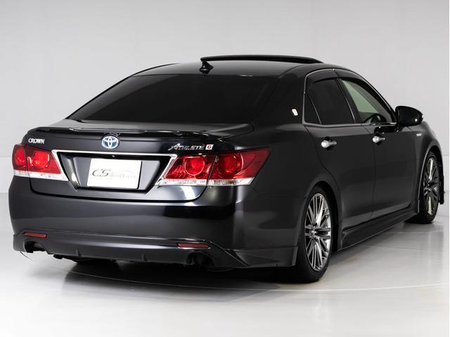 クラウンハイブリッド アスリートＧ　（禁煙車）（サンルーフ）（黒本革シート）（オプション１８インチアルミ）（新品タイヤ）（ＴＥＩＮ車高調）（フルエアロ）ウッドコンビハンドル　アダプティブハイビーム　シートメモリー　Ｂｌｕｅｔｏｏｔｈ対応（16枚目）