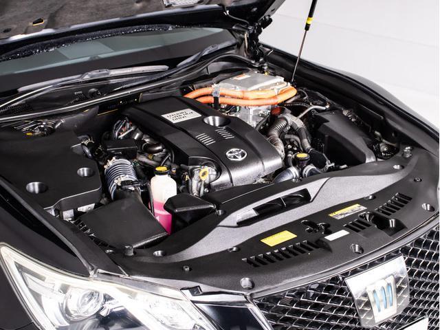 クラウンハイブリッド アスリートＧ　（禁煙車）（サンルーフ）（黒本革シート）（オプション１８インチアルミ）（新品タイヤ）（ＴＥＩＮ車高調）（フルエアロ）ウッドコンビハンドル　アダプティブハイビーム　シートメモリー　Ｂｌｕｅｔｏｏｔｈ対応（25枚目）