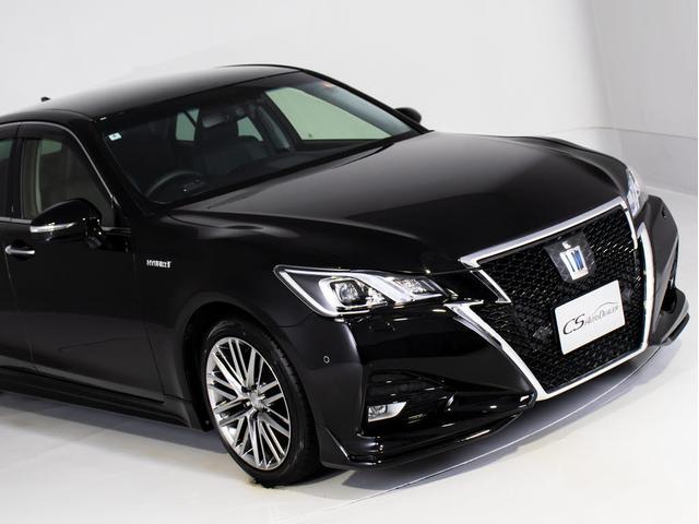 クラウンハイブリッド アスリートＧ　後席モニター　後期型（禁煙車）（黒本革シート）（オプション１８インチアルミ）（フルエアロ）（衝突軽減ブレーキ）（踏み間違い防止機能）レーダークルーズ　パーキングアシスト　Ｂｌｕｅｔｏｏｔｈ　ＳＤマルチ（6枚目）