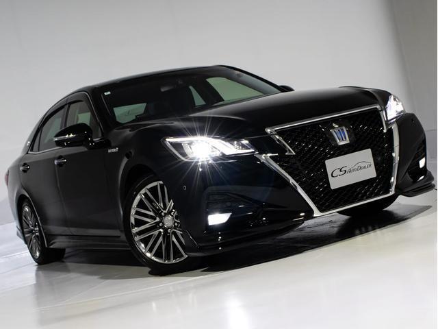 クラウンハイブリッド アスリートＧ　後席モニター　後期型（禁煙車）（黒本革シート）（オプション１８インチアルミ）（フルエアロ）（衝突軽減ブレーキ）（踏み間違い防止機能）レーダークルーズ　パーキングアシスト　Ｂｌｕｅｔｏｏｔｈ　ＳＤマルチ（21枚目）