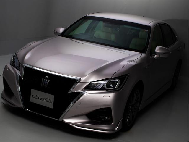 クラウンハイブリッド アスリートＧ　後期型「仄ローズメタリックオパール」（禁煙車）（白本革シート）（オプション１８インチＡＷ）（衝突軽減ブレーキ）（踏み間違い防止機能）（フルエアロ）レーダークルーズ　記録簿９枚　Ｂｌｕｅｔｏｏｔｈ（26枚目）