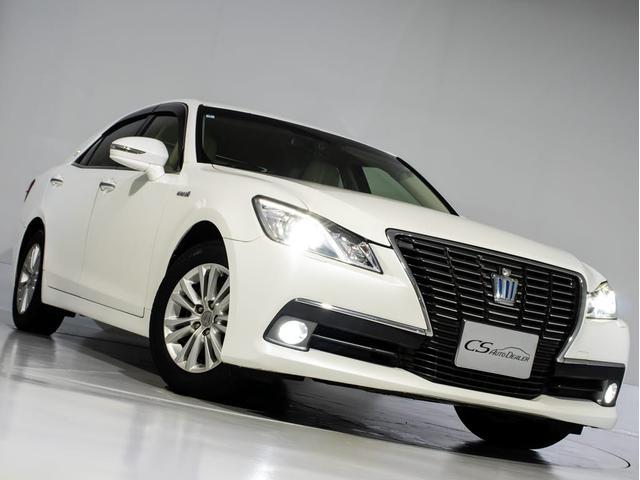 クラウンハイブリッド ロイヤルサルーンG (ベージュ本革シート)(記録簿7枚)アダプティブハイビーム イージークローザー シートメモリー 後席VIP Blutooth対応 レギュラーガソリン仕様 シート&ステアリングヒーター HDDマルチ(16枚目)