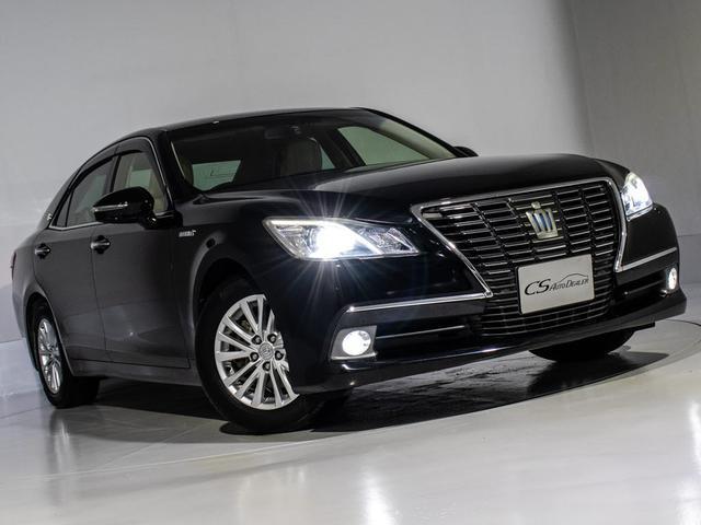 クラウンハイブリッド ロイヤルサルーンG (禁煙車)(ワンオーナー)(フラクセン本革シート)(衝突軽減ブレーキ)(踏み間違い防止機能)レーダークルーズ プリクラッシュ クリアランスソナー イージークローザー 後席VIP Bluetooth対応(18枚目)