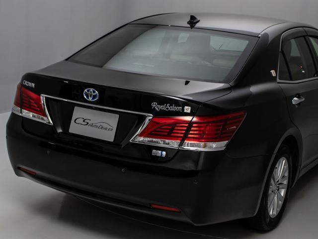 クラウンハイブリッド ロイヤルサルーンG (禁煙車)(ワンオーナー)(フラクセン本革シート)(衝突軽減ブレーキ)(踏み間違い防止機能)レーダークルーズ プリクラッシュ クリアランスソナー イージークローザー 後席VIP Bluetooth対応(25枚目)