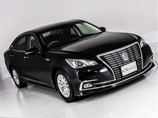 クラウンハイブリッド ロイヤルサルーン リアモニター 後期型(黒本革シート)(パノラミックビューモニター)(トヨタセーフティセンス)衝突軽減ブレーキ 踏み間違い防止機能 車線逸脱抑制LDA レーダークルーズ オートマチックハイビーム(7枚目)