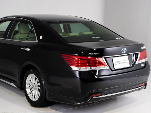 クラウンハイブリッド ロイヤルサルーン 後期型(禁煙車)(本革シート)(フルエアロ)(点検記録簿7枚)(衝突軽減ブレーキ)(踏み間違い防止機能)レーダークルーズ レギュラーガソリン仕様 Bluetooth対応 SDマルチ アドバンストPKG(24枚目)