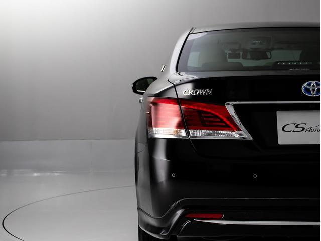 クラウンハイブリッド ロイヤルサルーン 後期型(禁煙車)(本革シート)(フルエアロ)(点検記録簿7枚)(衝突軽減ブレーキ)(踏み間違い防止機能)レーダークルーズ レギュラーガソリン仕様 Bluetooth対応 SDマルチ アドバンストPKG(28枚目)
