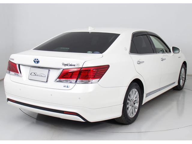 クラウンハイブリッド ロイヤルサルーンG (禁煙車)(後期型)(モデリスタフルエアロ)(本革)(後席VIP)(シートヒーター)(エアシート)(ステアリングヒーター)(レーダークルーズ)(衝突軽減)(クリアランスソナー)(BSM)(SDナビ)(17枚目)