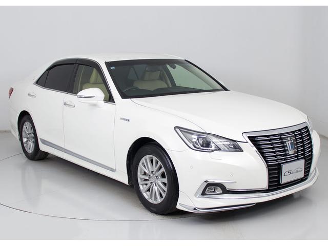 クラウンハイブリッド ロイヤルサルーンG (禁煙車)(後期型)(モデリスタフルエアロ)(本革)(後席VIP)(シートヒーター)(エアシート)(ステアリングヒーター)(レーダークルーズ)(衝突軽減)(クリアランスソナー)(BSM)(SDナビ)(19枚目)