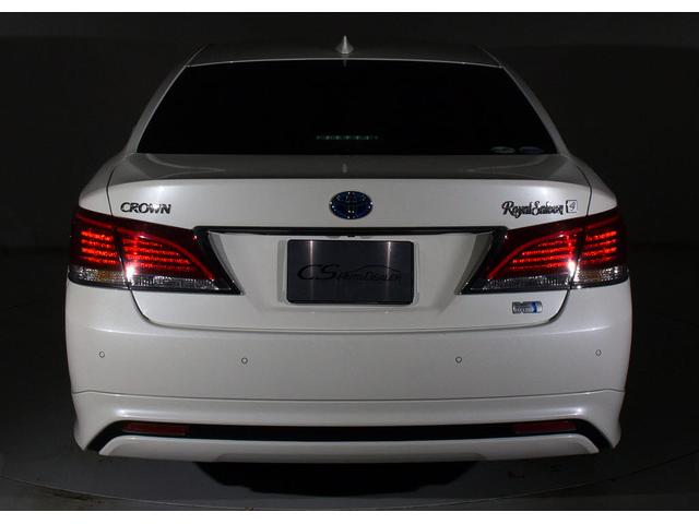 クラウンハイブリッド ロイヤルサルーンG (禁煙車)(後期型)(モデリスタフルエアロ)(本革)(後席VIP)(シートヒーター)(エアシート)(ステアリングヒーター)(レーダークルーズ)(衝突軽減)(クリアランスソナー)(BSM)(SDナビ)(22枚目)