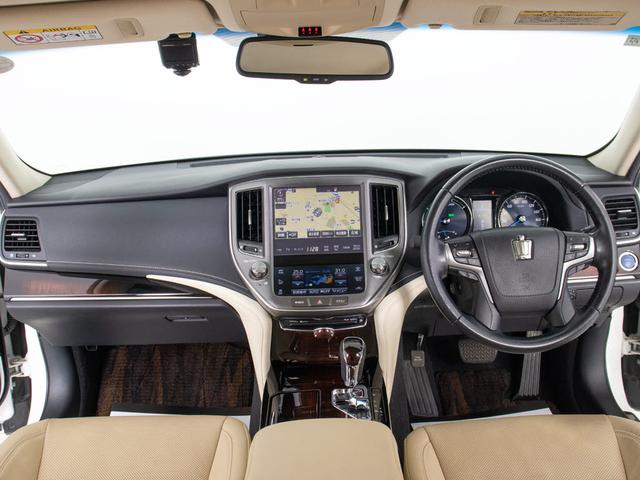 クラウンハイブリッド ロイヤルサルーンG (禁煙車)(後期型)(モデリスタフルエアロ)(本革)(後席VIP)(シートヒーター)(エアシート)(ステアリングヒーター)(レーダークルーズ)(衝突軽減)(クリアランスソナー)(BSM)(SDナビ)(31枚目)