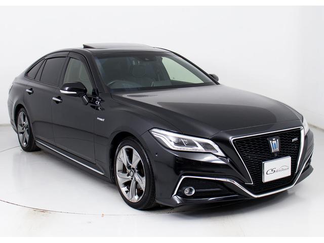 クラウンハイブリッド ＲＳアドバンス　（サンルーフ）（ワンオーナー）（パノラミックビュー）（黒本革）（シートヒーター）（エアシート）（セーフティセンス）（レーダークルーズ）（プリクラッシュ）（ＢＳＭ）（障害物センサー）（ＳＤマルチナビ）（17枚目）