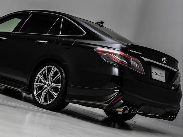 クラウンハイブリッド ＲＳアドバンス　後期型（モデリスタエアロ）（黒本革シート）（社外１９インチアルミ）（パノラミックビューモニター）（セーフティパッケージプラス）デジタルインナーミラー　車線逸脱抑制ＬＴＡ　衝突軽減ブレーキ　記録簿５枚（29枚目）