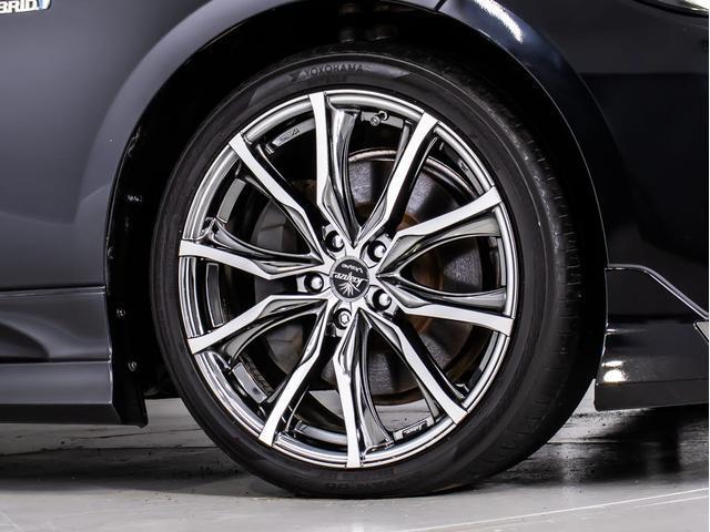 クラウンハイブリッド ＲＳアドバンス　後期型（モデリスタエアロ）（黒本革シート）（社外１９インチアルミ）（パノラミックビューモニター）（セーフティパッケージプラス）デジタルインナーミラー　車線逸脱抑制ＬＴＡ　衝突軽減ブレーキ　記録簿５枚（31枚目）