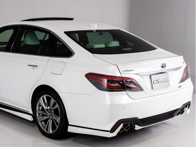 クラウンハイブリッド ＲＳアドバンス　リアモニター　後期型（サンルーフ）（禁煙車）（白本革シート）（パノラミックビューモニター）（デジタルインナーミラー）（フルエアロ）セーフティＰＫＧ＋　衝突軽減　踏み間違い防止　車線逸脱抑制ＬＴＡ（27枚目）