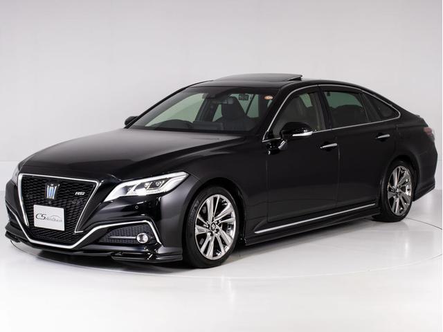 クラウンハイブリッド ＲＳアドバンス　後期型（サンルーフ）（黒本革シート）（パノラミックビューモニター）（セーフティセンス）（デジタルインナーミラー）（フルエアロ）シーケンシャルウィンカー　衝突軽減　踏み間違い防止　車線逸脱抑制ＬＴＡ（18枚目）