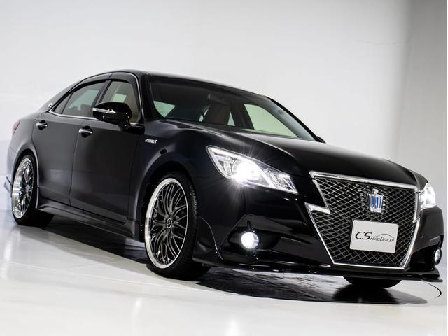 クラウンハイブリッド アスリートＳ　（特注フォーブレザーシート）（新品２０インチアルミホイール）（新品タイヤ）（フルエアロ）（点検記録簿８枚）Ｂｌｕｅｔｏｏｔｈ対応　レギュラーガソリン仕様　シート＆ステアリングヒーター　ＨＤＤマルチナビ（17枚目）