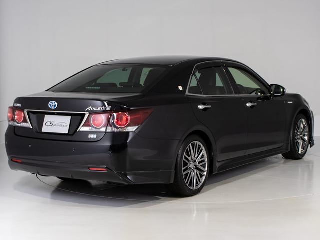 クラウンハイブリッド アスリートＳ　Ｊ－フロンティアリミテッド　後期型（禁煙車）（特別仕様社）（オプション１８インチアルミ）（新品タイヤ）（フルエアロ）トヨタセーフティセンス　衝突軽減ブレーキ　踏み間違い防止機能　車線逸脱抑制機能ＬＤＡ　オートハイビーム　ＳＤナビ（16枚目）