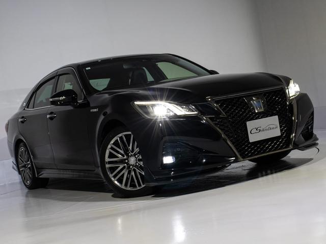 クラウンハイブリッド アスリートＳ　Ｊ－フロンティアリミテッド　後期型（禁煙車）（特別仕様社）（オプション１８インチアルミ）（新品タイヤ）（フルエアロ）トヨタセーフティセンス　衝突軽減ブレーキ　踏み間違い防止機能　車線逸脱抑制機能ＬＤＡ　オートハイビーム　ＳＤナビ（17枚目）